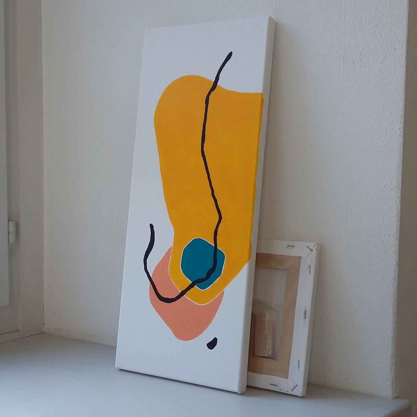 "Es geht mir gut", Acryl auf Leinwand